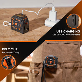 Elikliv durable ABS housing and rust-proof blade resist dust and knocks.
