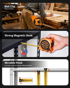 Elikliv rugged ABS shell and stainless blade built for job sites.