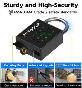 ElinkSmart mobile app control — remote management of your lock from anywhere.