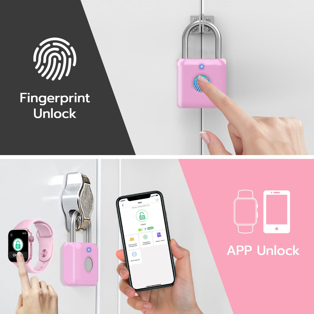 eLinkSmart pocket-size lock fits easily in hand or pocket.