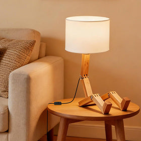 ELINKUME lamp compatible with warm or cool bulbs to set atmospheres.