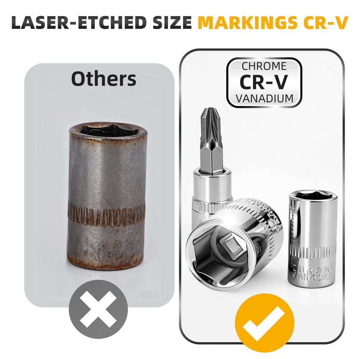 Elinoover spinner handle provides comfortable control during installations.