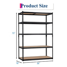 EliteEdge adjustable shelves with 1.4 inch steps for precise spacing.