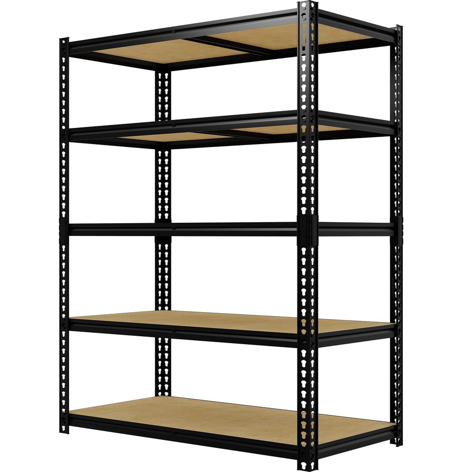 EliteEdge heavy-duty garage shelves unit ready for bulky tool storage.