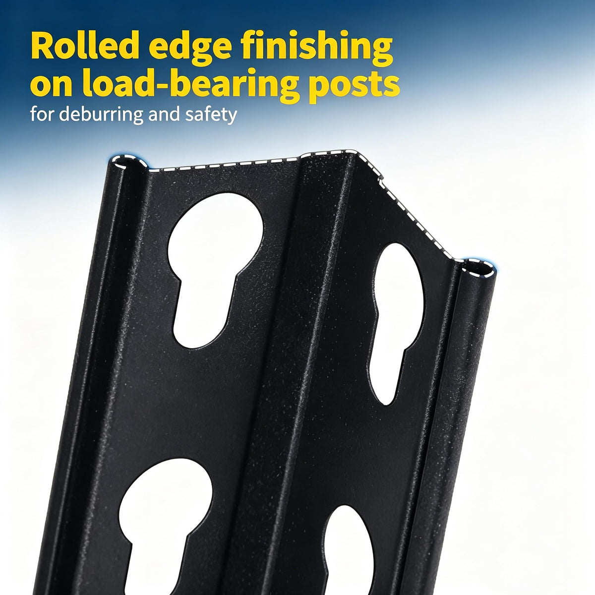 EliteEdge rust-resistant powder-coated steel resists wear in tough spaces.