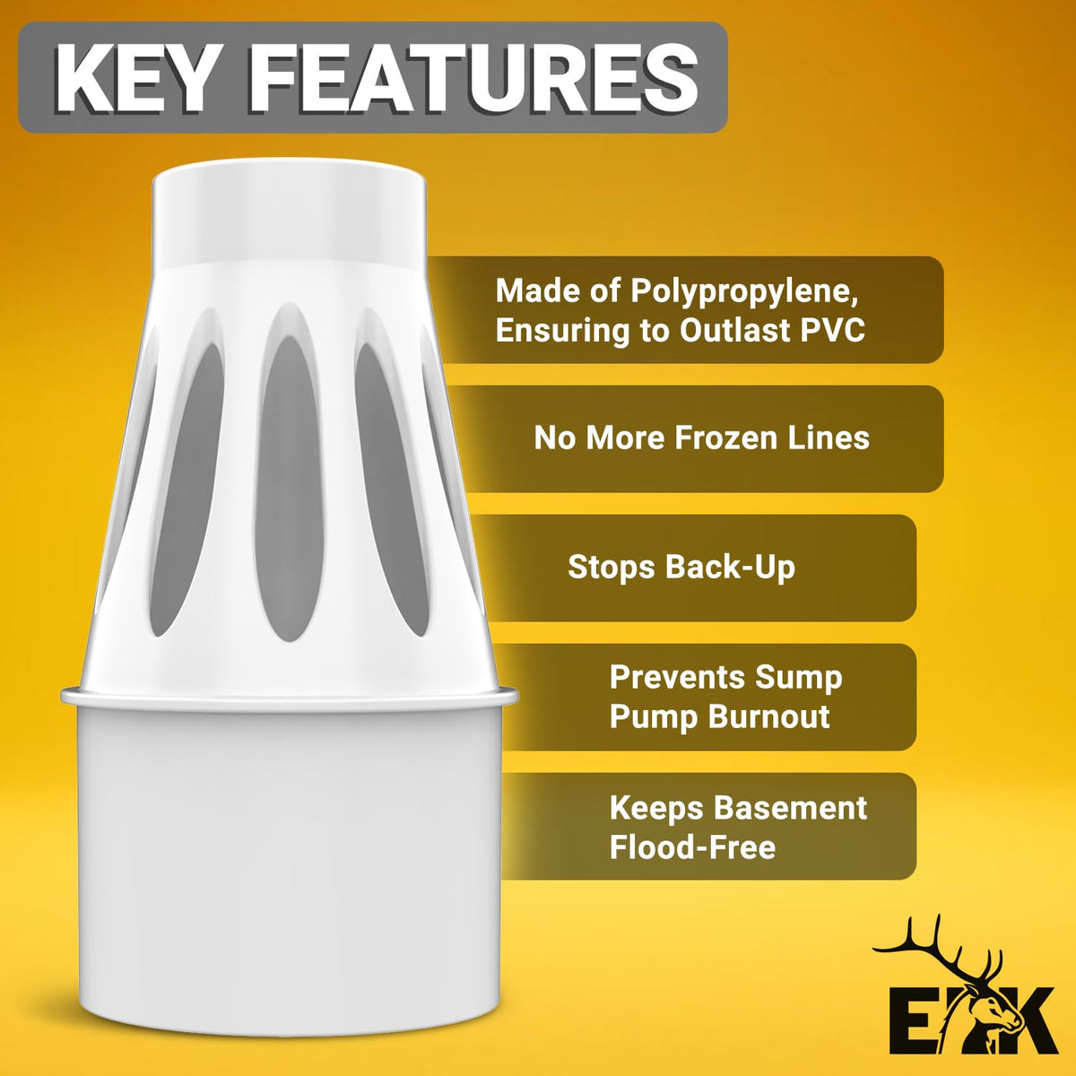 ELK Freeze Relief installs inline for quick, tool-free setup.