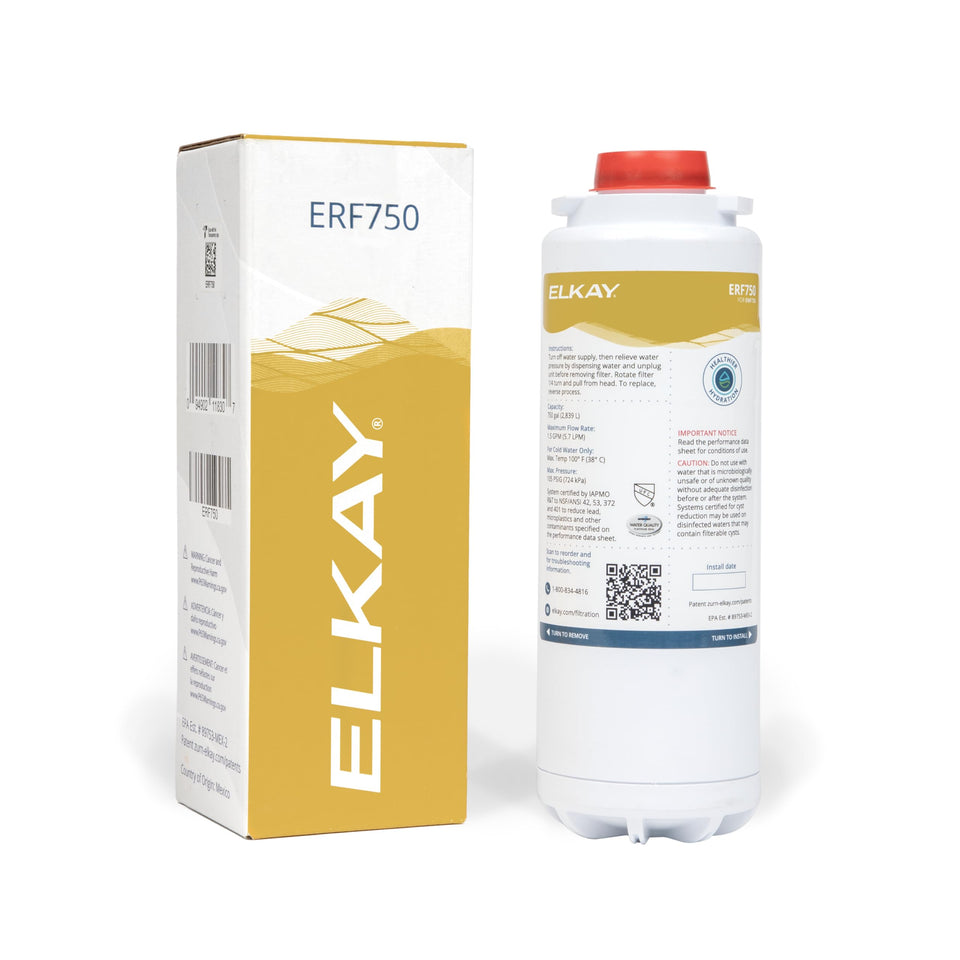 Elkay ERF750 WaterSentry filter front view for safer, better-tasting home water.