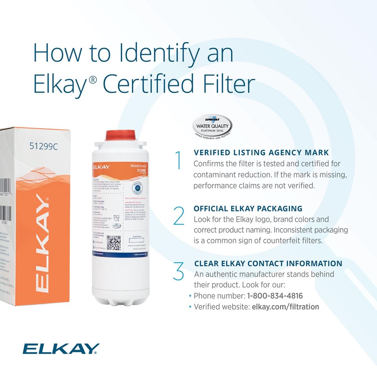 Elkay WaterSentry 51299C cartridge replacement with automatic shut-off