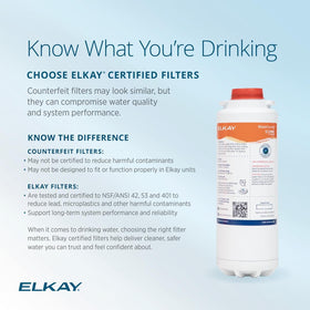 Elkay WaterSentry 51299C improved taste and odor in water