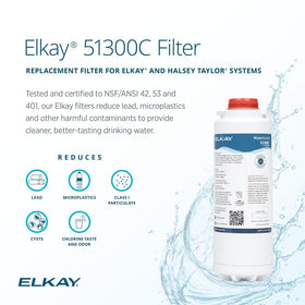 Elkay WaterSentry 51300C reduces lead in drinking water