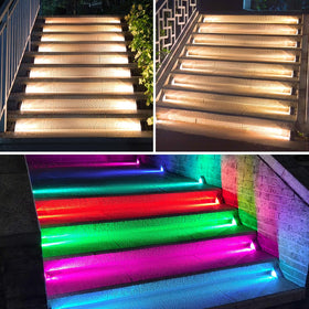 Ellasay solar step lights auto-charge daily for effortless dusk-to-dawn illumination.