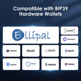 ELLIPAL Easy-use design with four-letter mnemonic hints for fast recovery.