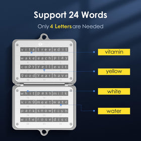 ELLIPAL Waterproof Seed Phrase Steel protects your mnemonic in rain or humidity.