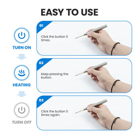 ELMCONFIG cordless soldering kit detailed tip for precise soldering tasks