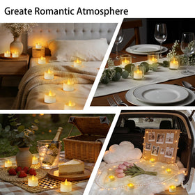 Eloer 200+ hour runtime tealight for events and parties