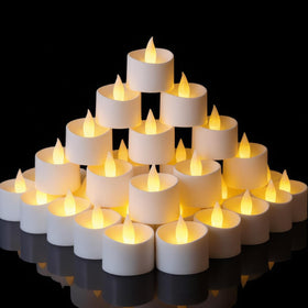 Eloer dual-flame tealight with amber glow for warm ambiance