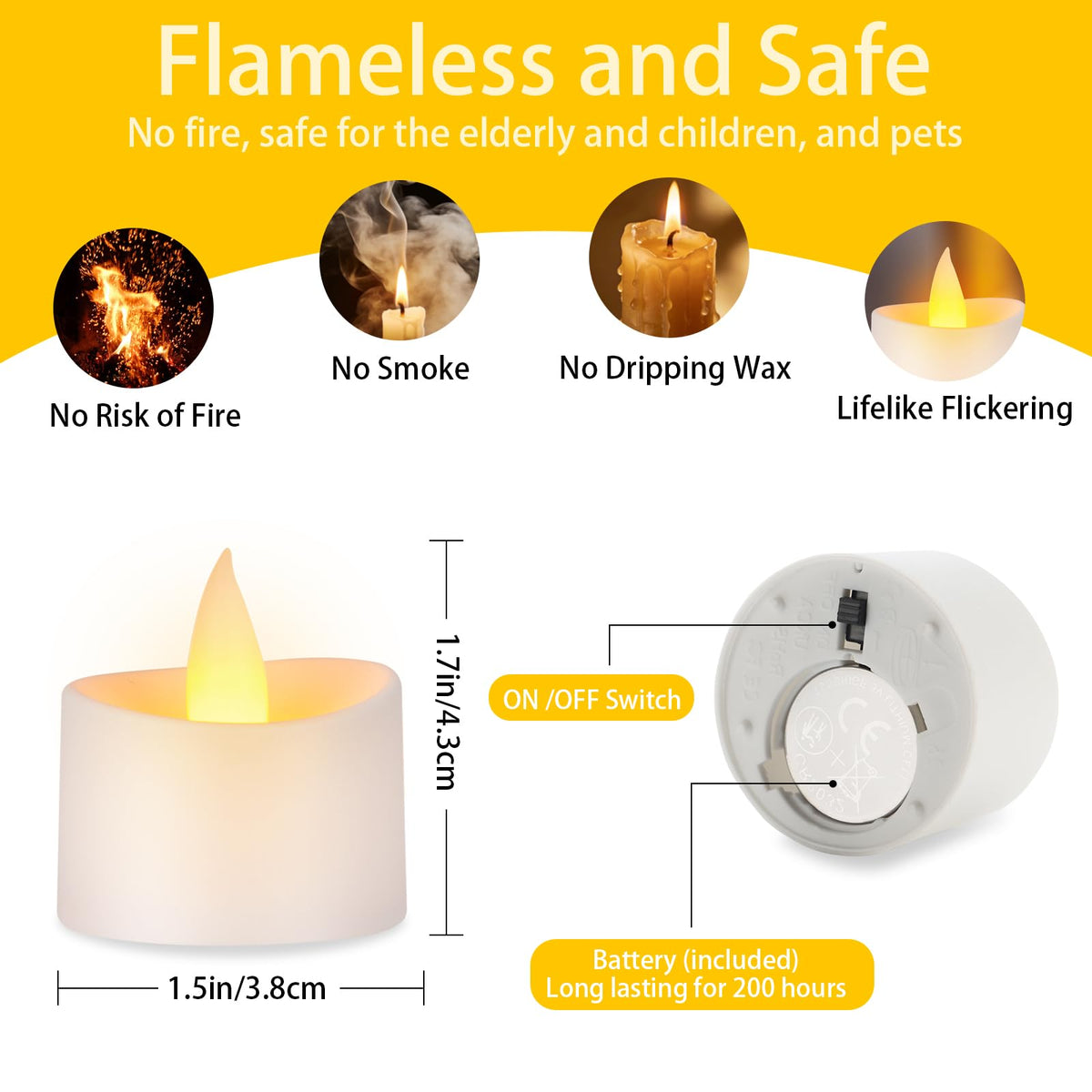 Eloer soft halo diffusion tealight provides gentle glow