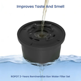 Elovener remineralization filter delivers crisp, refreshing water ideal for coffee or tea