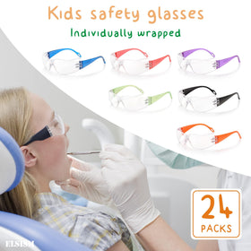 ELSISM clear lenses with wrap-around fit for comfortable all-day wear.