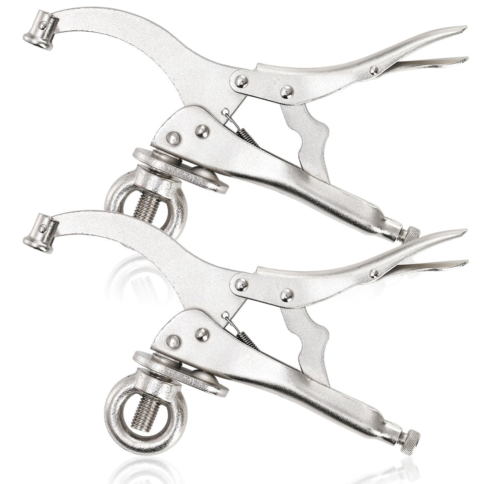 Elsjoy 2-pack 9 inch drill press clamps secure wood for precise drilling