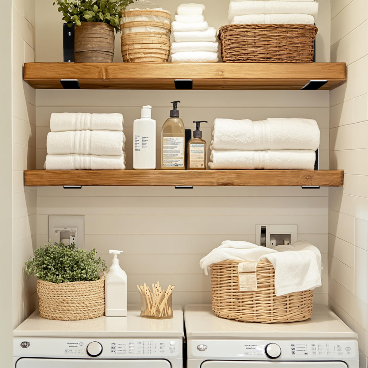 ELSKER&HOME brackets help organize tools in garages and studios.