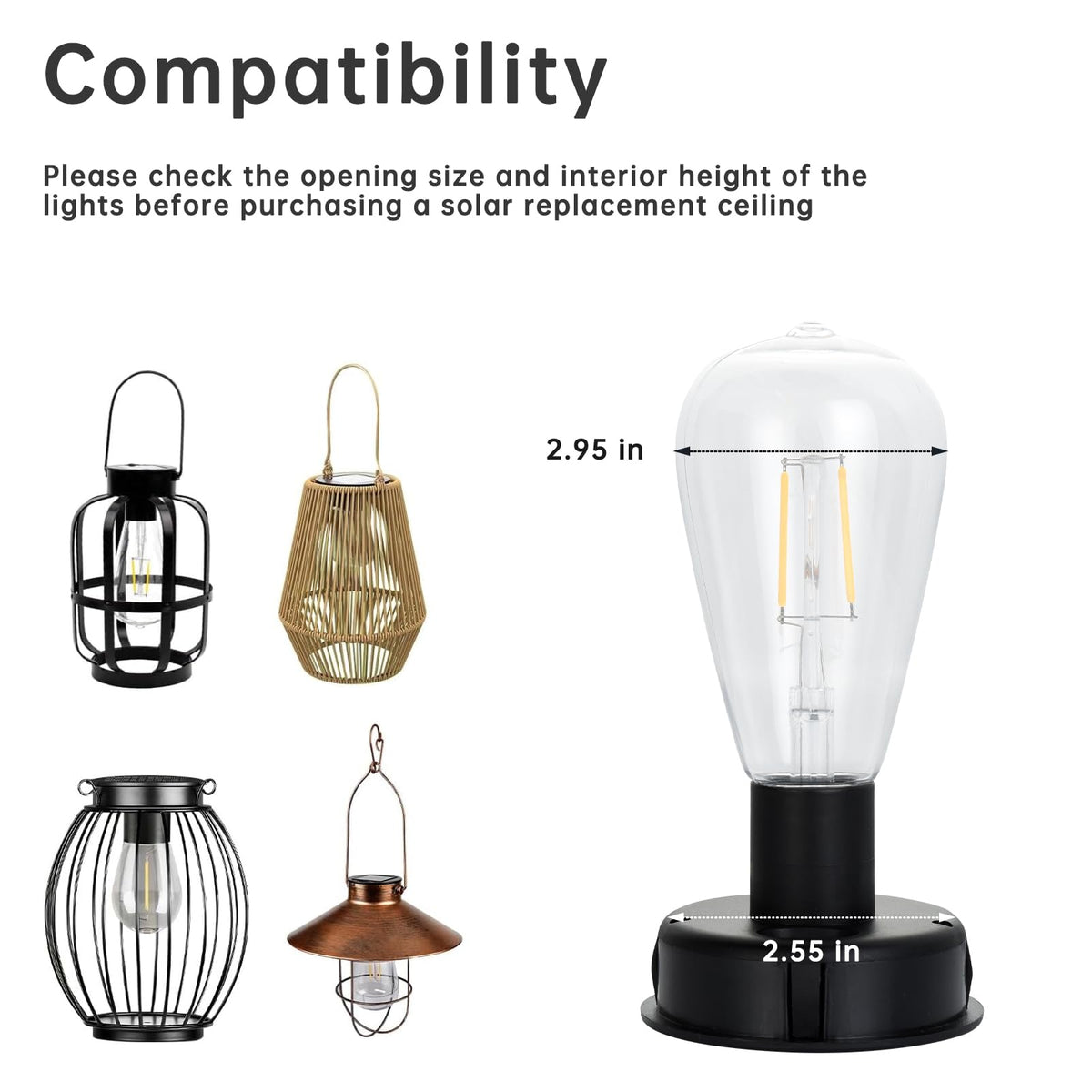 ELUTENG portable outdoor lantern component for versatile DIY lighting.