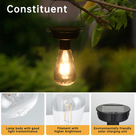 ELUTENG waterproof solar light bulb, durable for rain-ready outdoor use.