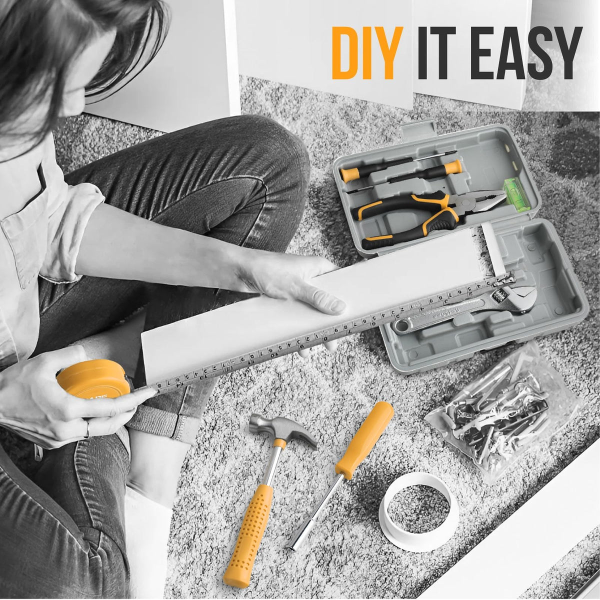 Elvesoar adjustable wrench in kit for versatile tightening tasks