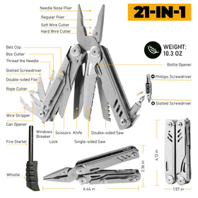 Elvesoar fire starter multitool used to spark outdoor warmth
