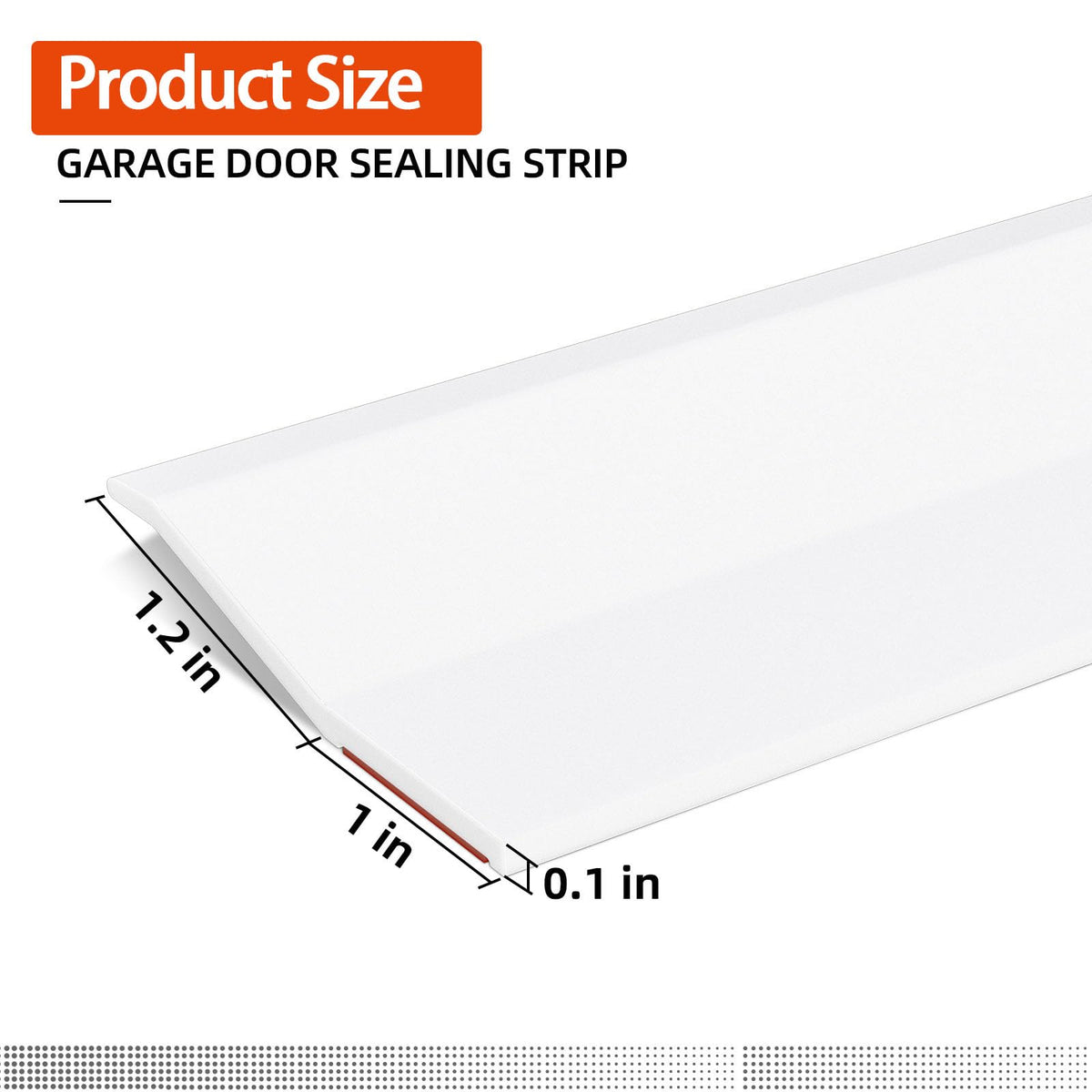 Elvone garage door seal sides 40ft protects against dust and moisture.