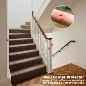 Elvone multi-surface corner trim blends with decor while guarding edges