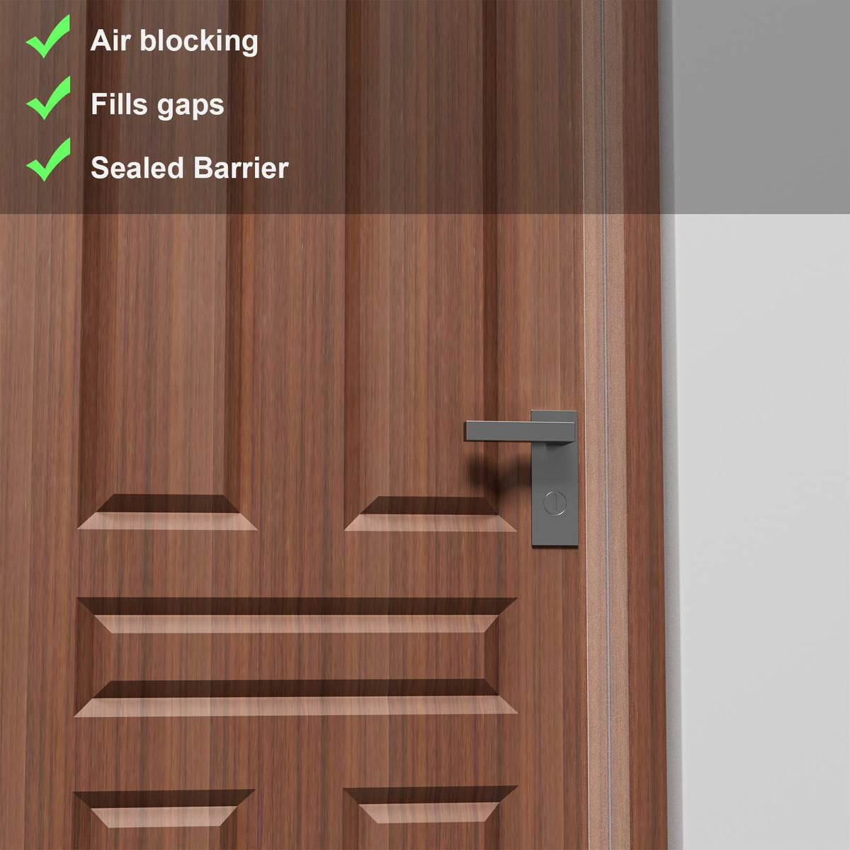 Elvone weather strip installation tip with clean surface and trimmed length
