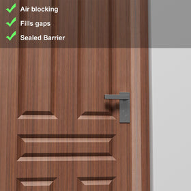 Elvone weather strip installation tip with clean surface and trimmed length