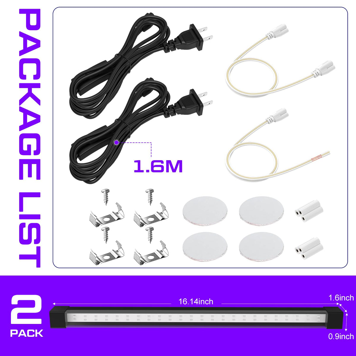 Elwoks aluminum-bodied UV bar stays cool for long-term use during displays.