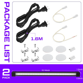 Elwoks aluminum-bodied UV bar stays cool for long-term use during displays.