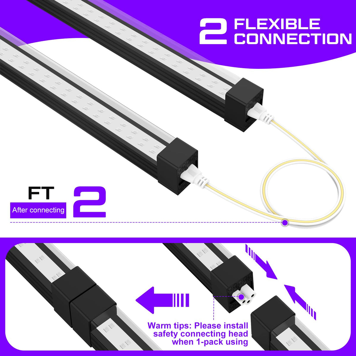Elwoks 365nm UV bar magnetic mount for flexible, temporary placement on metal surfaces.