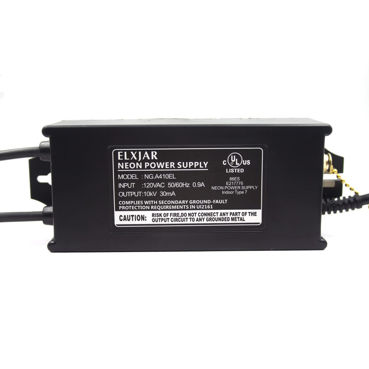 Elxjar NG.A410EL compact unit fits tight sign enclosures with warranty information