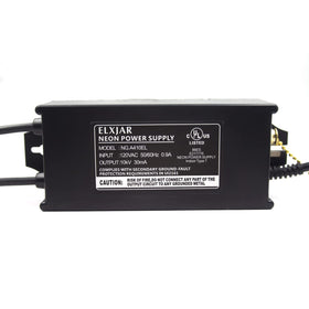 Elxjar NG.A410EL compact unit fits tight sign enclosures with warranty information