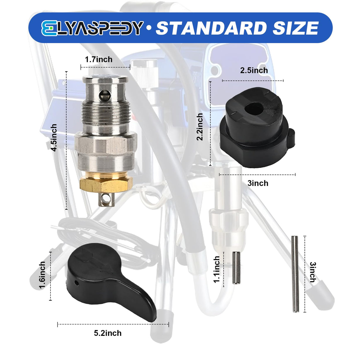 Elyaspedy drain-valve-assembly ensures easy drainage during painting tasks