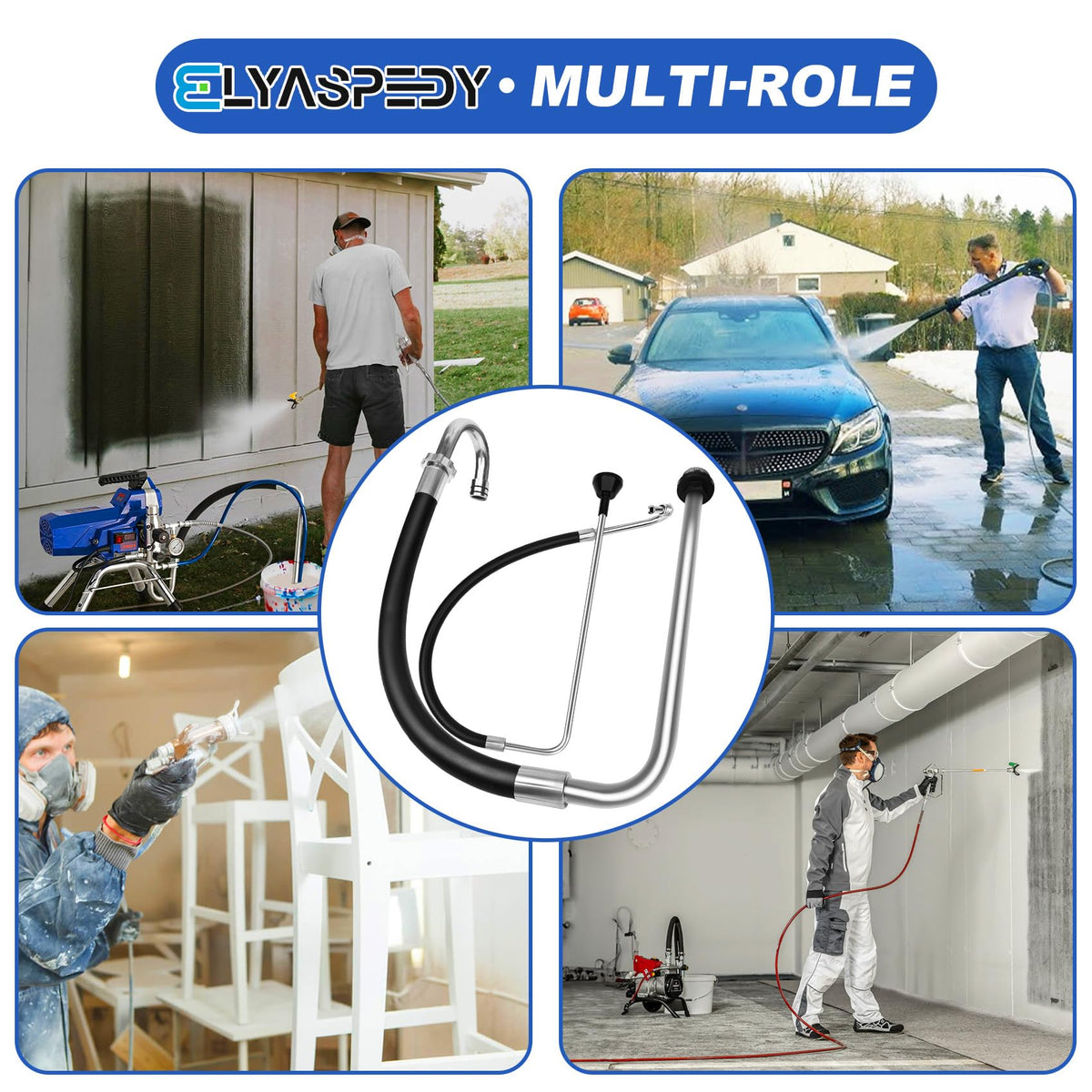 Elyaspedy high-strength stainless steel housing resists corrosion.