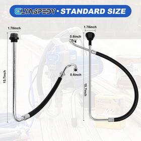 Elyaspedy reflux line 27 inches supports reliable return flow.