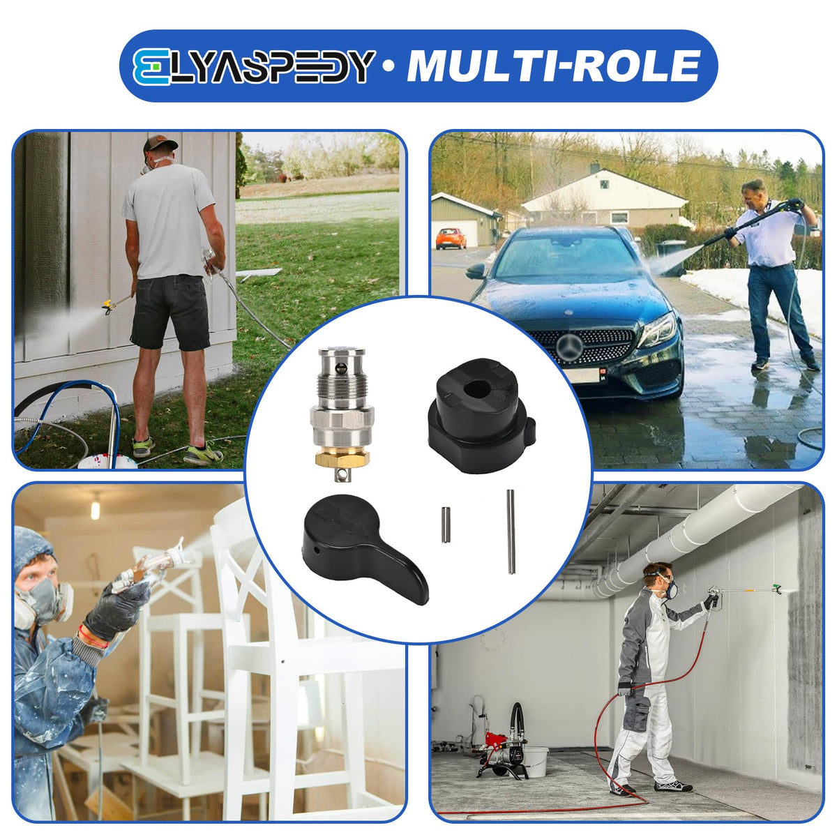 Elyaspedy return valve handle cover for precise alignment and sealing