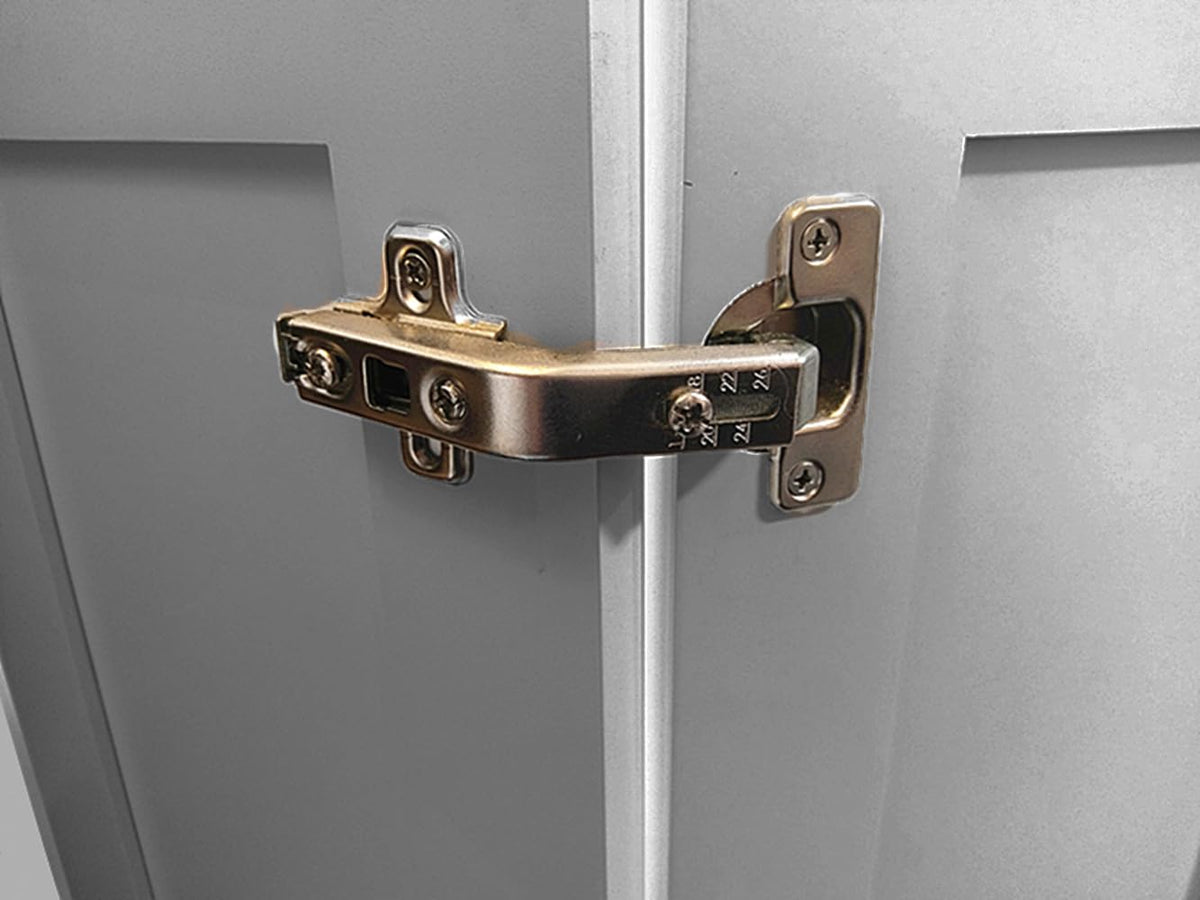 Elysian rust-resistant hardware suited for high-traffic kitchen cabinets.