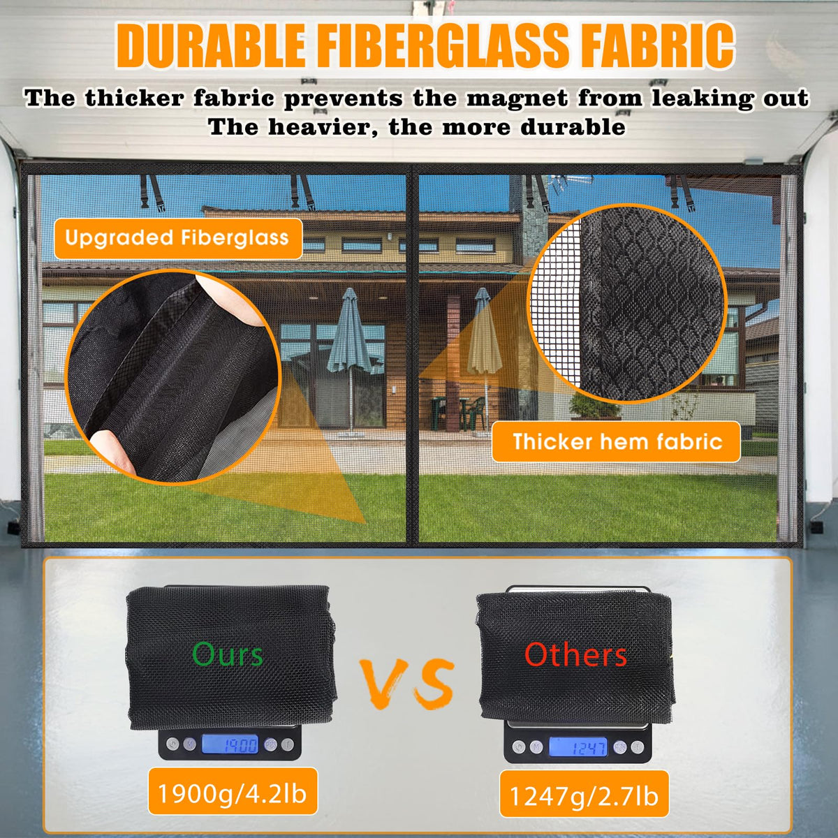 Elytsemoh fiberglass material emphasizes durability and airflow
