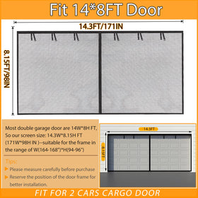 Elytsemoh garage screen door magnetic system demonstrates hands-free access while keeping insects outside.