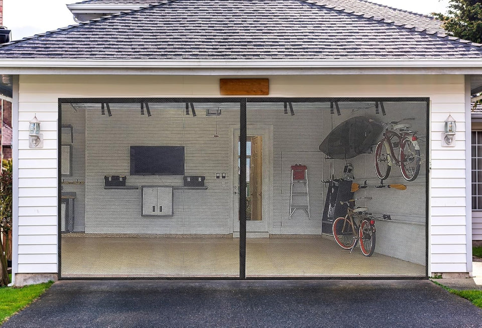 Elytsemoh garage screen magnets close-up showing strong seal for hands-free entry