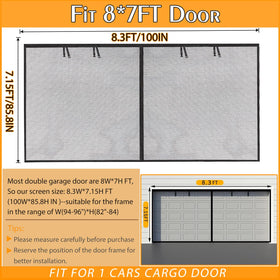 Elytsemoh magnetic closure on garage screen for hands-free use