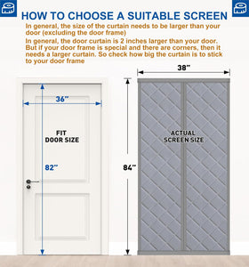 Elytsemoh curtain demonstrates magnet-gravity seal for hands-free entry and draft control.