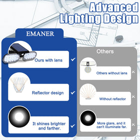 EMANER motion-sensor light with 40ft coverage at night