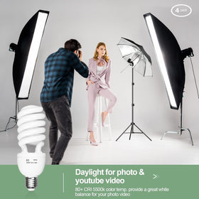 EMART bulbs on standard sockets demonstrating easy compatibility.